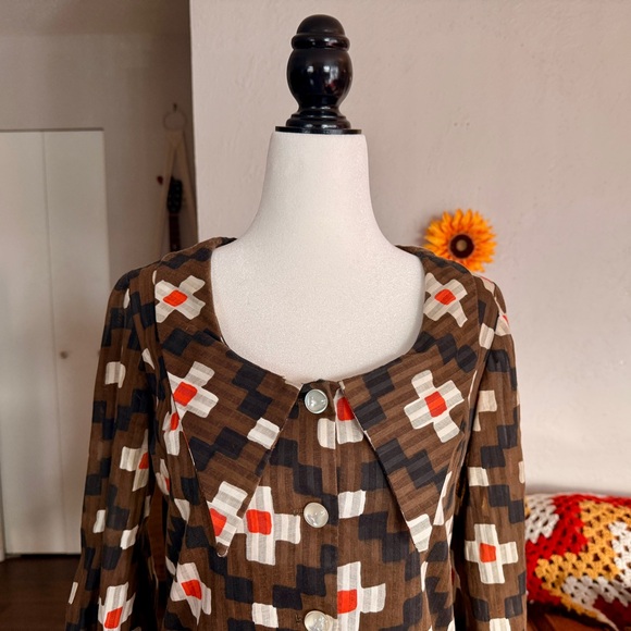 60s Mod Dagger Collar Mini Dress - Picture 2 of 9